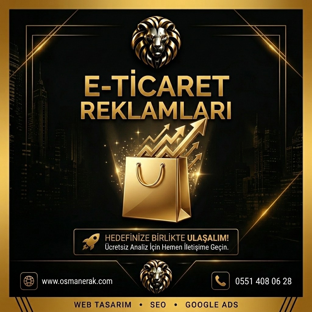 E-ticaret reklamları afişi