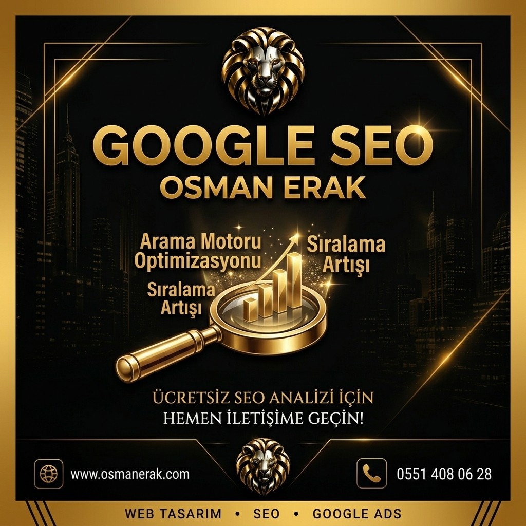 Google SEO afişi