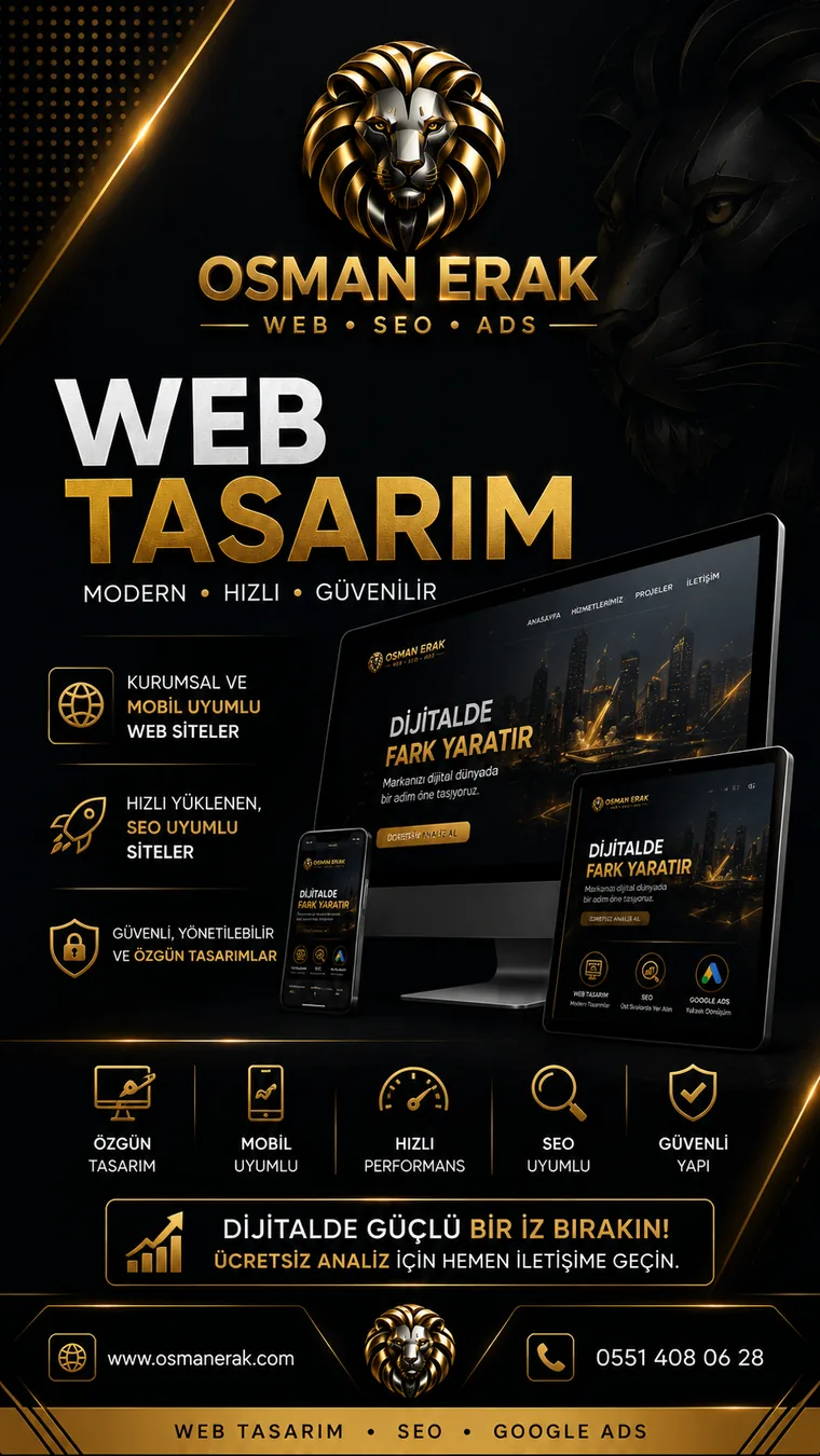 Web tasarım afişi